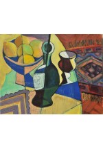 bottle and goblet by Dina Shubin