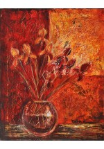 irises in sunset by Dina Shubin